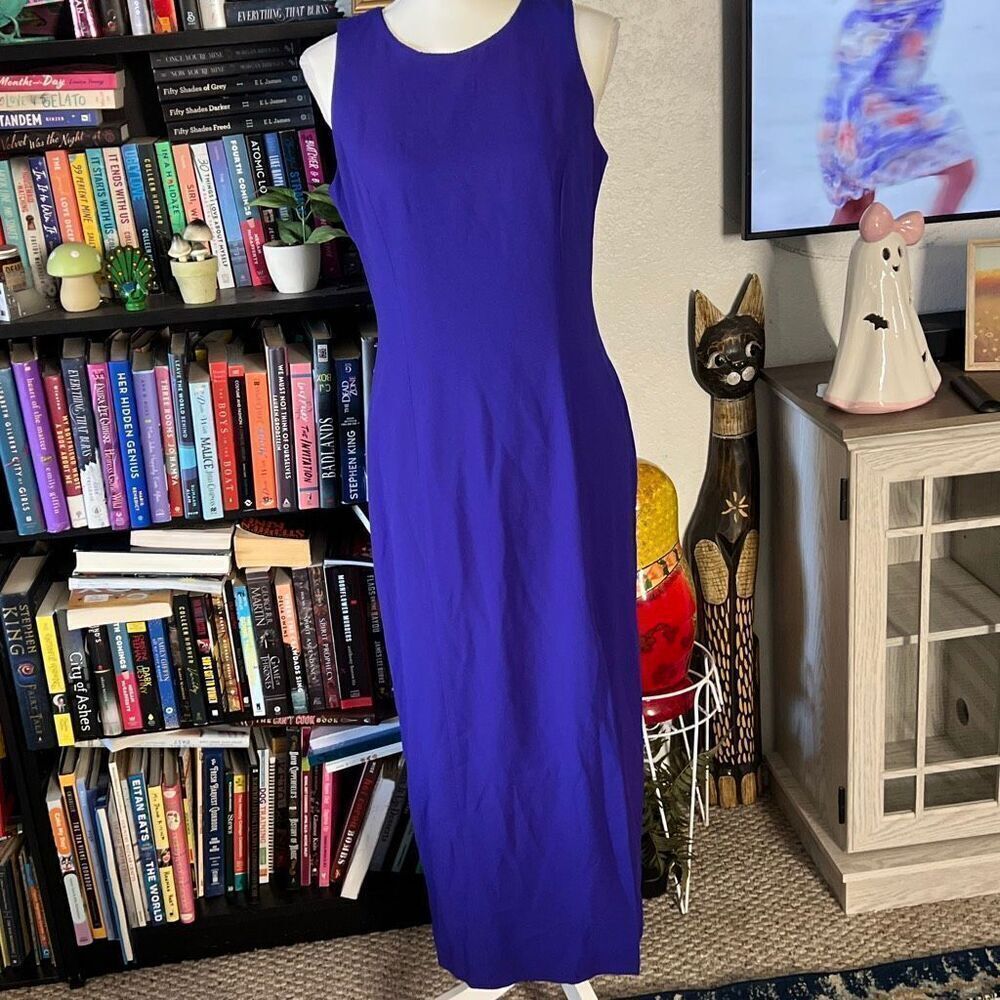 LizClaiborne Size 6 Blue Dress Vintage 90s Dress